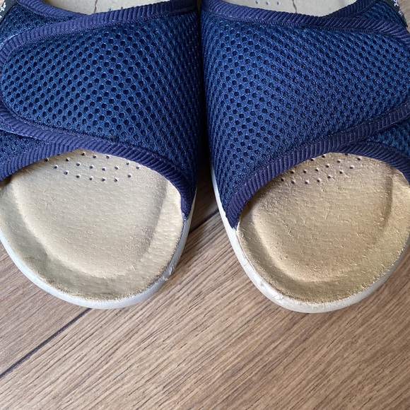 Fly flot Navy blue adjustable flip flops slides sz9 - Picture 6 of 6